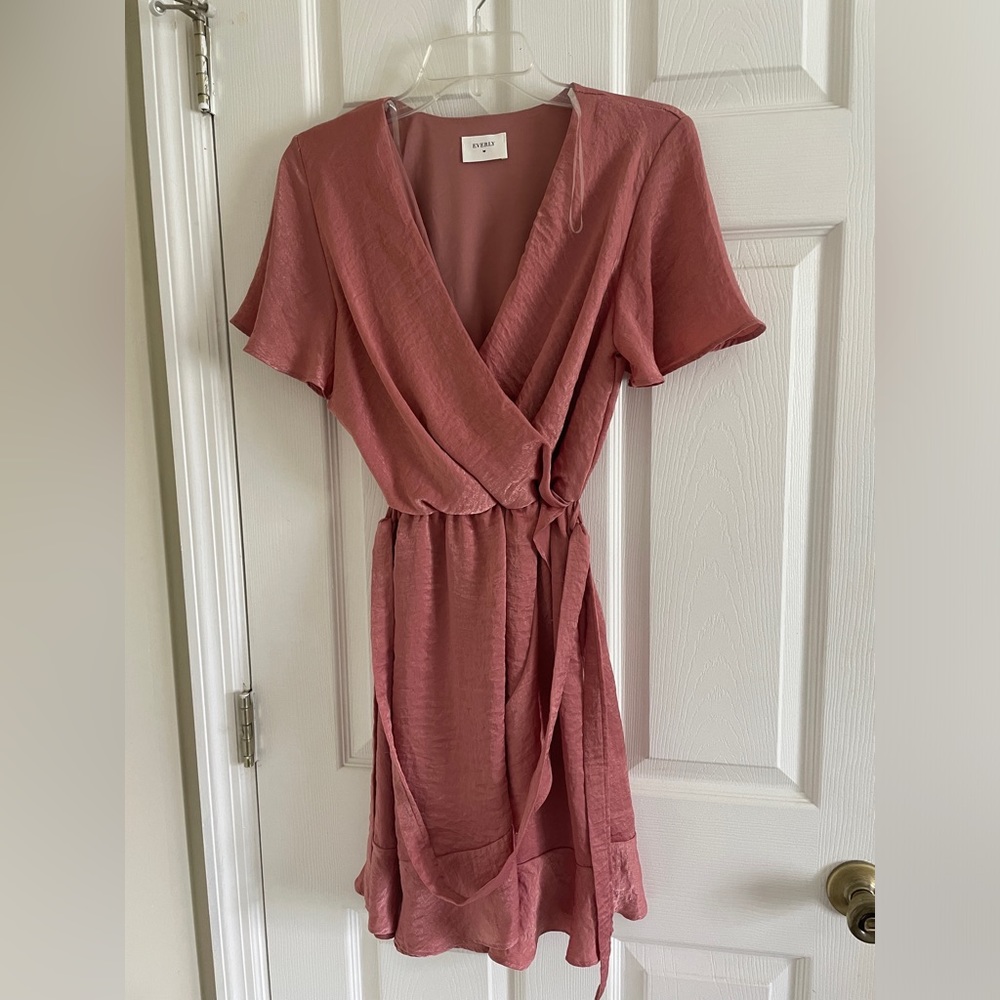 Wrap silk dress
